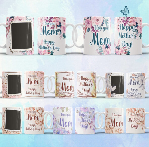 Taza Día de las Madres con Imagen Personalizada – Hecho con Amor - Image 2
